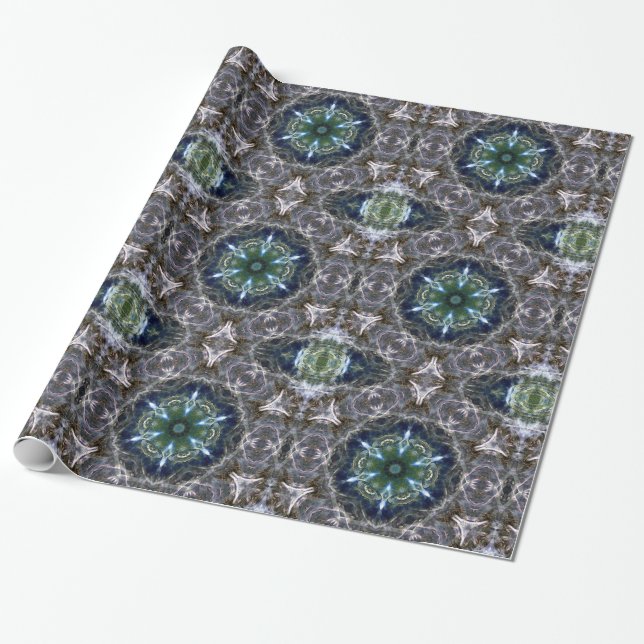 Folk Mandala Wrapping Paper Geschenkpapier (Ungerollt)