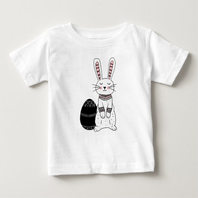Folk Oaster Bunny Rabbit Baby T - Shirt (Vorderseite)