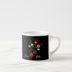Folk portugiesische blühende Tasse des Herzens
