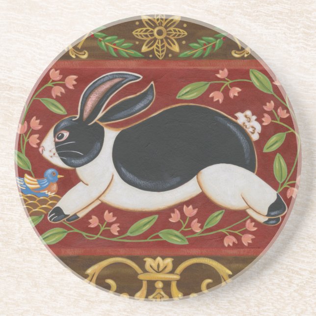 Folk Rabbit Untersetzer (Vorne)