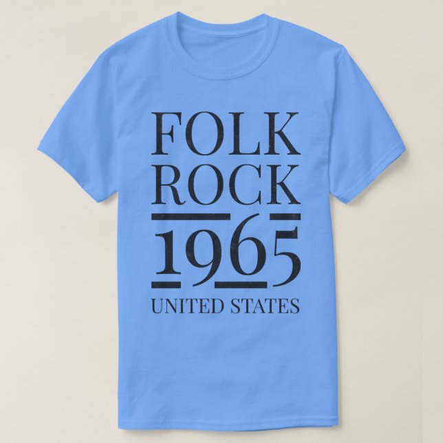 Folk Rock 1965 Vintag T-Shirt (Design vorne)