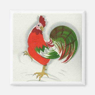 Folk Rooster #1 Magnet