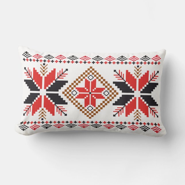 Folk Weave Lendenkissen (Vorderseite)
