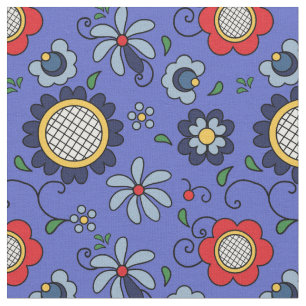Folkart-Blume aus Kashuby Stoff