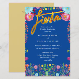 Folkart Blume Fiesta Wedding Einladung Boda
