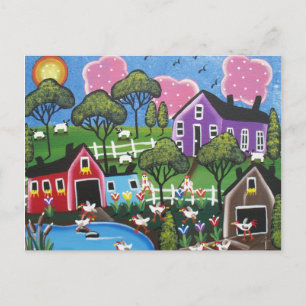 FOLKART Coop VON LORI EVERETT Postkarte