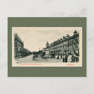 Folkestone Castle Hill Avenue, Statue Postkarte