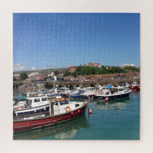 Folkestone Hafen und Fischerboote Puzzle