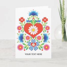 Folkfest-Grußkarte Karte