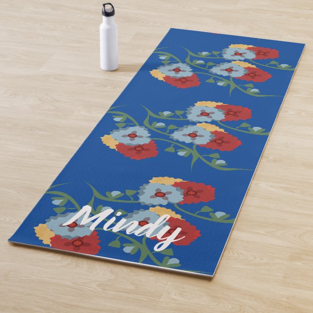 Folkflora Botanischer Yoga-Mat Yogamatte (Beispiel)
