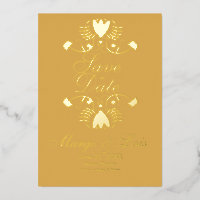 Folkflora Save the Date Einladung gepresste Fohlen