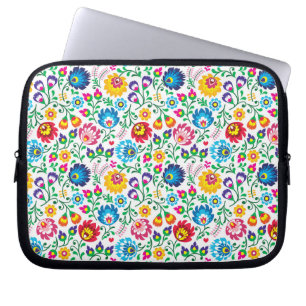 Folkkunst Blume Muster 2 Laptopschutzhülle