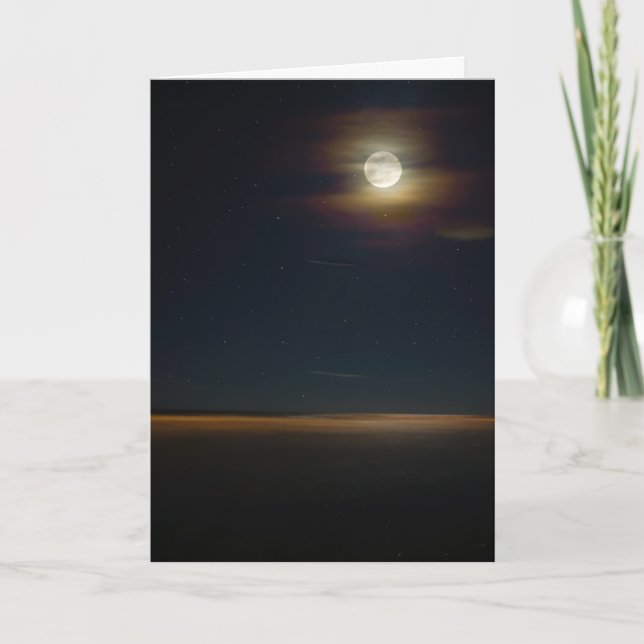 Folklore Beach Night Card Karte (Vorderseite)