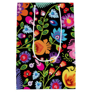 Folklore Blume Wycinanki   Mittlere Geschenktüte