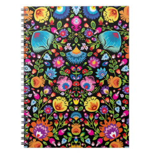 Folklore Blume Wycinanki Notizblock