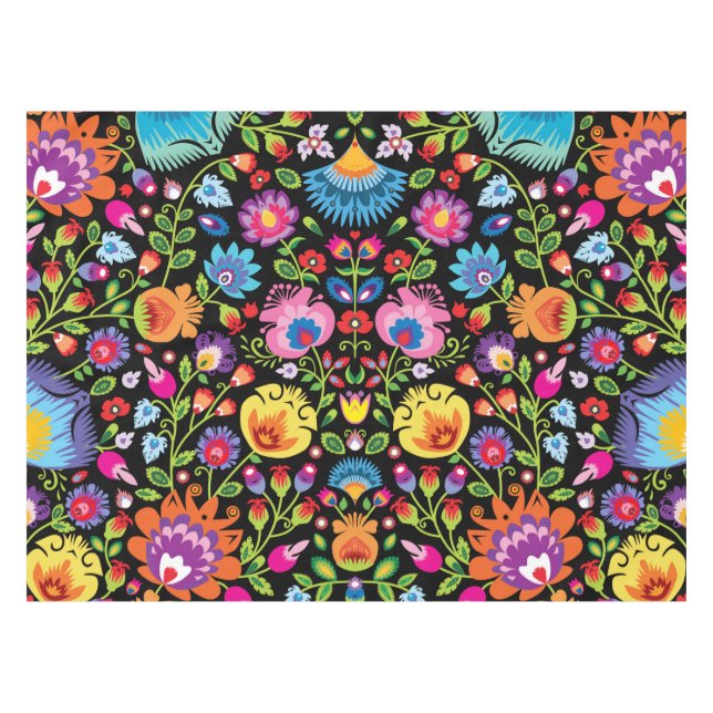 Folklore Blume Wycinanki   Tischdecke (Vorderseite (Horizontal))