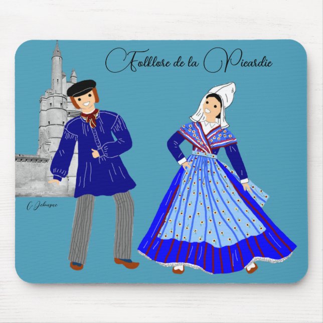 Folklore de la Picardie, Frankreich Mousepad (Vorne)