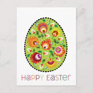 Folklore Happy Oaster [egg] Postkarte