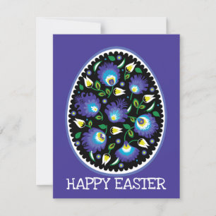 🐤 🐰 Folklore Happy Oaster Flat Karte
