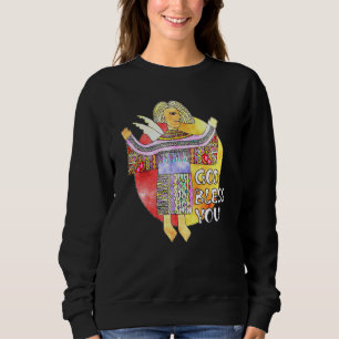 Folklore Style Engel - Gott segne Sie - Erde - Fan Sweatshirt