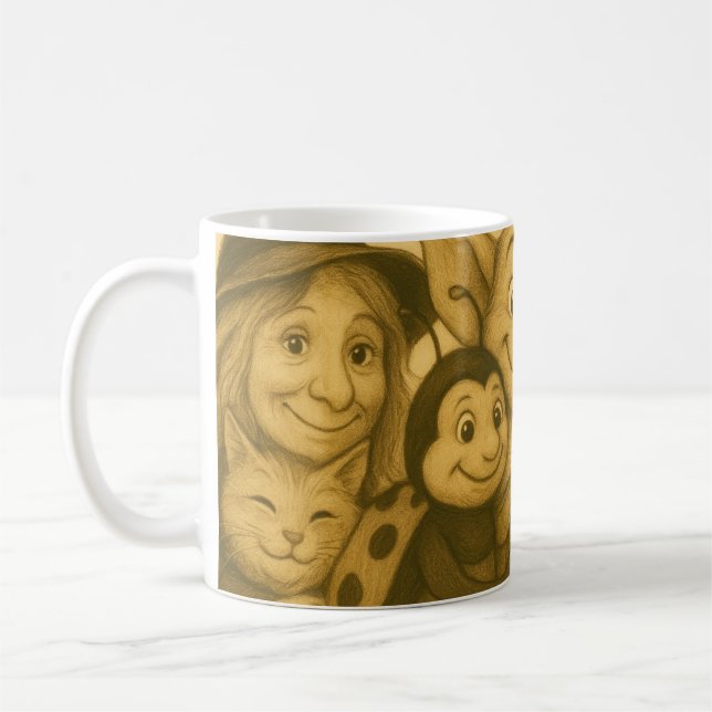 Folklore-Tasse Kaffeetasse (Links)