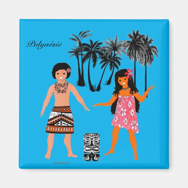 Folklore von Französisch-Polynesien Magnet (Vorne)