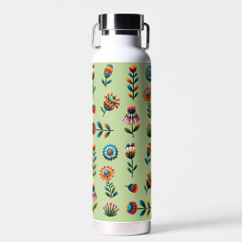 Folklorekunst Blume Wasser Flasche