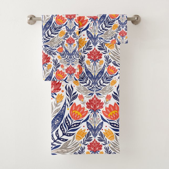 Folkloremuster Badhandtuch Set (Insitu)
