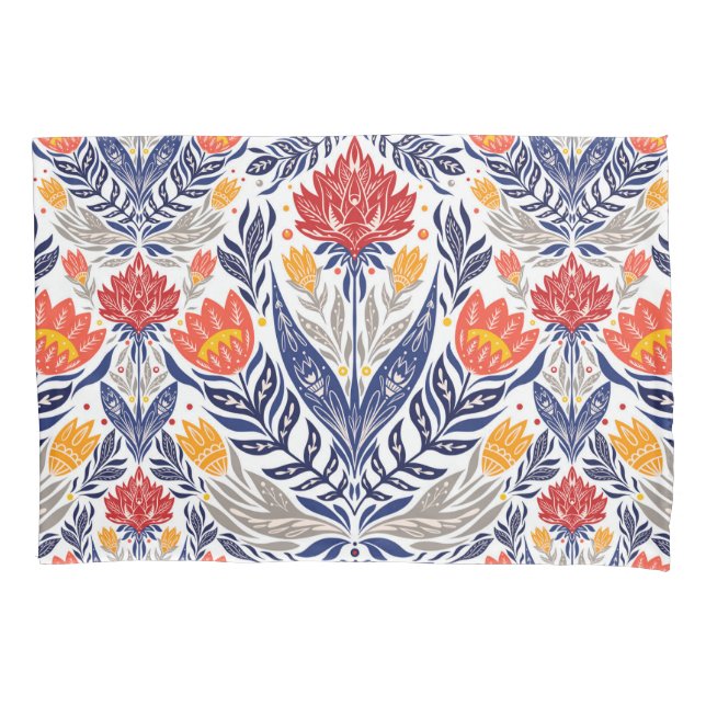 Folkloremuster Kissenbezug (Vorderseite)