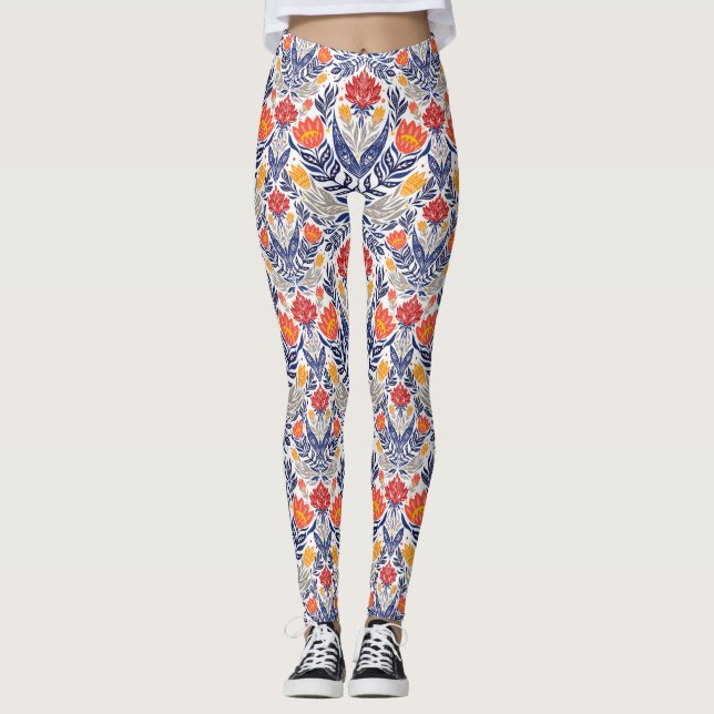 Folkloremuster Leggings (Vorderseite)