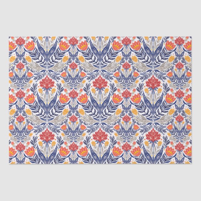 Folkloremuster Seidenpapier (Vorderseite)