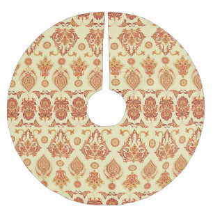 Folklorisches Batik florales ethnisches Muster Polyester Weihnachtsbaumdecke