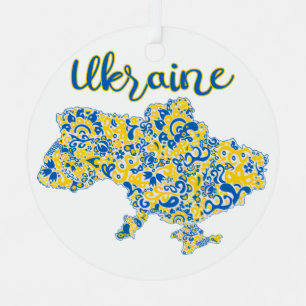 Folklorisches Muster und ukrainische Typografie Ornament Aus Metall