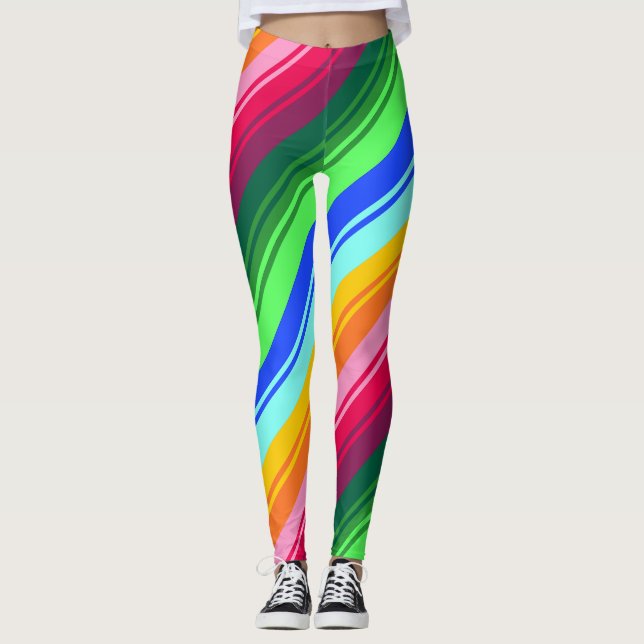Folkloristische Muster Leggings (Vorderseite)