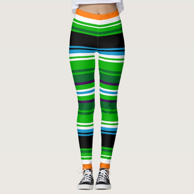 Folkloristische Muster Leggings (Vorderseite)