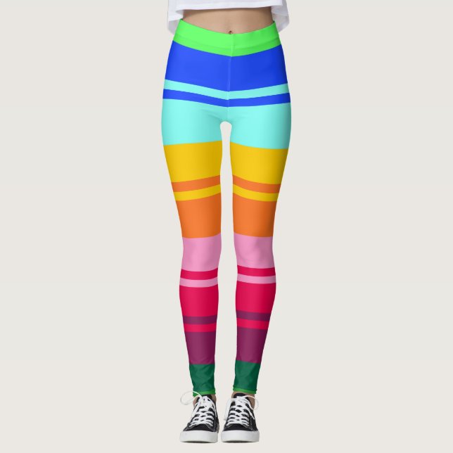 Folkloristische Muster Leggings (Vorderseite)