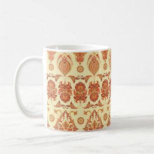 Folkloristisches Batik-Blumen- Ethnomuster Kaffeetasse