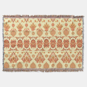 Folkloristisches Batik-Blumen-Volkskunstmuster Decke
