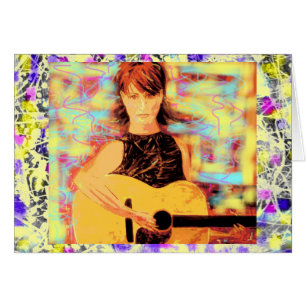 Folksinger Girl Tropfen