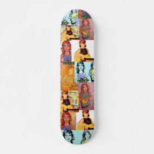 folksinger Mädchencollage Skateboard