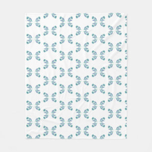 Folksy Blume Blanket Fleecedecke