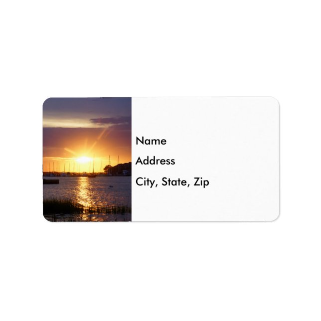Foll River Sunray Address Label Adressaufkleber (Vorne)