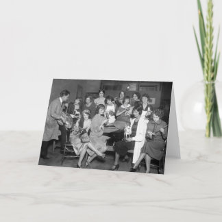 Follies Girls mit Spielzeug, Anfang des 19. Jahrhu Karte