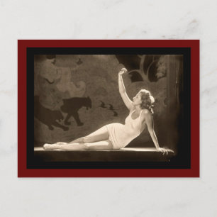 Follies Swimsuit Girl Postkarte