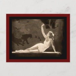 Follies Swimsuit Girl Postkarte