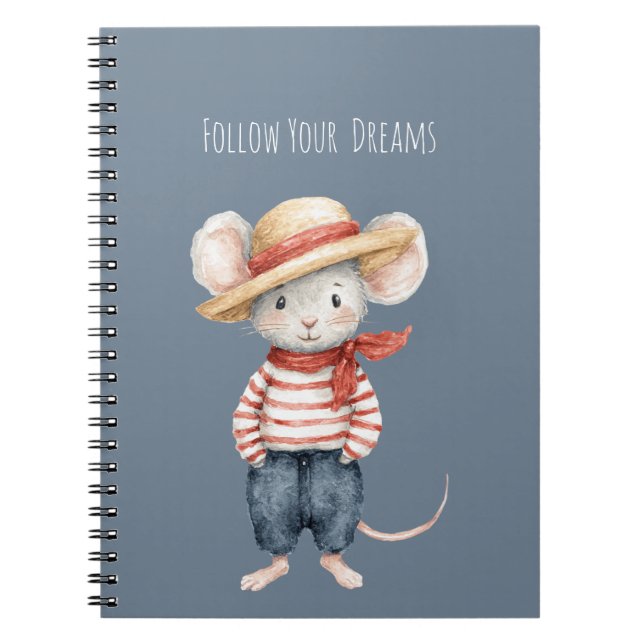Follow Your Dreams Mouse Notizblock (Vorderseite)