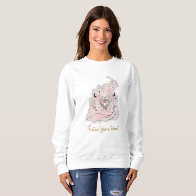 "Follow Your Heart Sweatshirt - Celestial" (Vorne ganz)