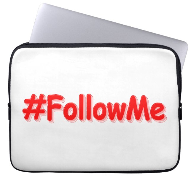 "#FollowMe" Niedliches Design Jetzt kaufen Laptopschutzhülle (Vorderseite)
