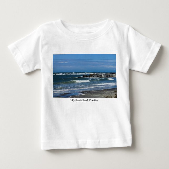 Folly Beach Atlantic Baby T-shirt (Vorderseite)