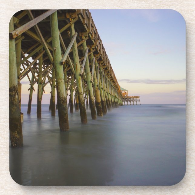 Folly Beach Pier Beauty Getränkeuntersetzer (Vorderseite)